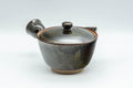 Japanese Kyusu - Black Green Glazed Houhin-style Do-ake Teapot - 200ml - Tezumi