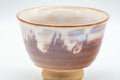 Japanese Teacup - Magenta White Drip-Glazed Hagi-yaki Yunomi - 130ml - Tezumi