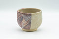 Japanese Teacup - Beige and Magenta Speckled Yunomi - 150ml - Tezumi