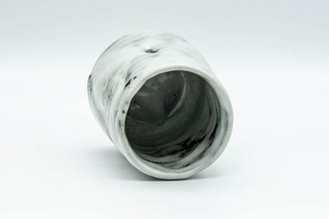Japanese Teacup - Milky White Glazed Wabi-Sabi Yunomi - 160ml - Tezumi