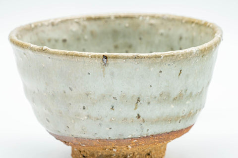Tezumi — Japanese Teacup - Grey Stoneware Wabi-Sabi Yunomi - 150ml — tipped to show the interior