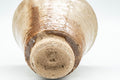 Tezumi — Japanese Teacup - Beige-Glazed Hagi-yaki Yunomi - 90ml — inverted showing the foot ring