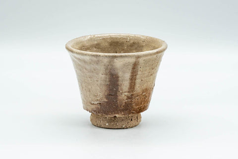 Tezumi — Japanese Teacup - Beige-Glazed Hagi-yaki Yunomi - 90ml — front view