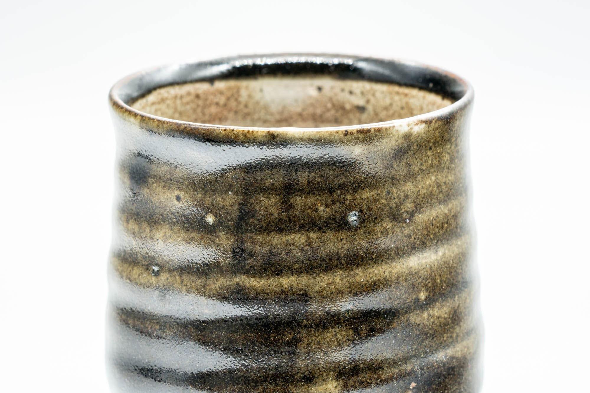 Japanese Teacup - Brown Spiraling Yunomi - 190ml - Tezumi