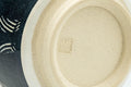Tezumi — Japanese Teacup - Butterflies Black and White Yunomi - 190ml — inverted showing the foot ring