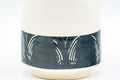 Tezumi — Japanese Teacup - Butterflies Black and White Yunomi - 190ml — tipped to show the interior