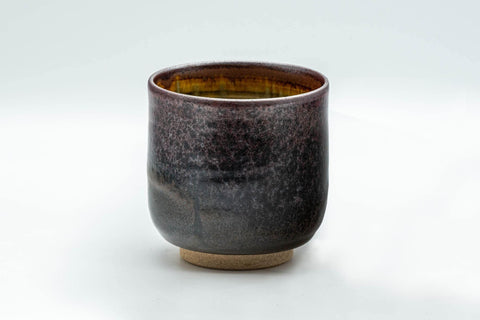 Japanese Teacup - Purple Tenmoku and Drip-Glazed Yunomi - 180ml - Tezumi