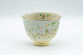 Tezumi — Japanese Teacup - Floral Gold Kyo-yaki Yunomi - 110ml — front view