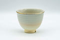 Tezumi — Japanese Teacup - Floral Gold Kyo-yaki Yunomi - 110ml — front view from another angle