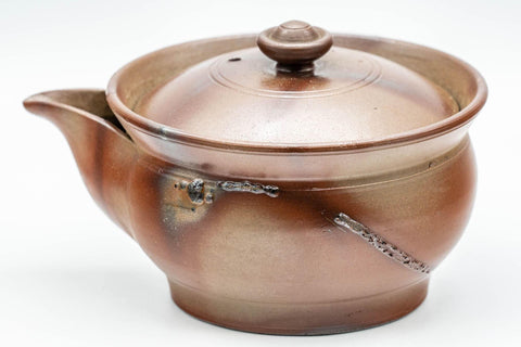 Japanese Houhin - 柴岡陶泉堂 Shibaoka Tosendou Hidasuki Bizen-yaki Do-ake Teapot - 120ml - Tezumi
