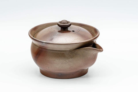 Japanese Houhin - 柴岡陶泉堂 Shibaoka Tosendou Hidasuki Bizen-yaki Do-ake Teapot - 120ml - Tezumi