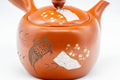 Japanese Kyusu - Engraved Turtle Tokoname-yaki Teapot - 350ml - Tezumi