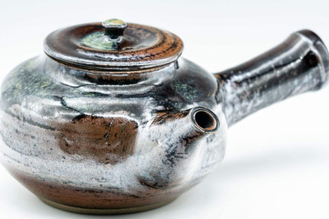 Japanese Kyusu - Hare's Fur Glazed Do-ake Teapot - 400ml - Tezumi