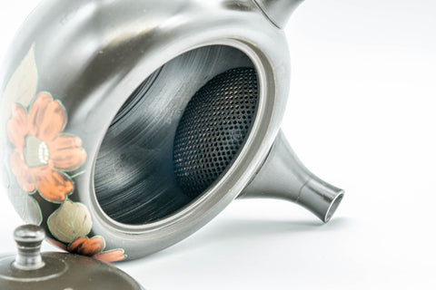 Japanese Kyusu - 昭龍 Shoryu - Black Kurodei Tokoname-yaki Sasame Teapot - 330ml