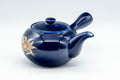 Japanese Kyusu - Blue Floral Arita-yaki Debeso Teapot - 220ml - Tezumi