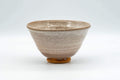 Japanese Matcha Bowl - Beige and White Drip-Glazed Ido-gata Chawan - 200ml - Tezumi