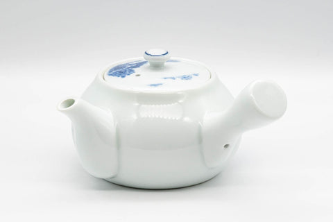 Japanese Kyusu - 有田焼 Porcelain Arita-yaki Debeso Teapot - 240ml - Tezumi