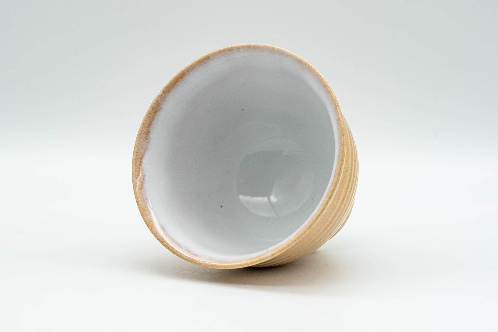 Japanese Teacup - Beige White Glazed Hagi-yaki Yunomi - 130ml - Tezumi