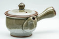 Japanese Tea Set - Green Grey Do-ake Kyusu Teapot and 4 Yunomi Teacups - Tezumi