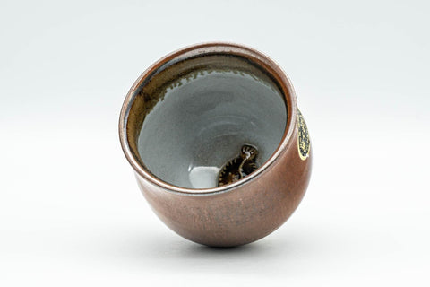 Japanese Teacup - Ceramic Fish Pet Brown Glazed Yunomi - 140ml - Tezumi