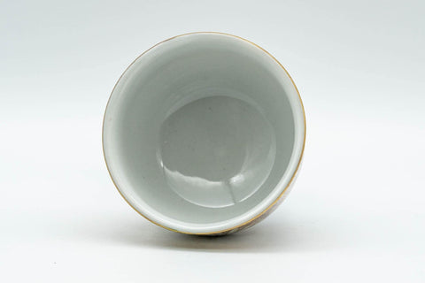 Japanese Teacups - Set of 3 Gold Kutani-yaki Porcelain Guinomi - 30ml - Tezumi