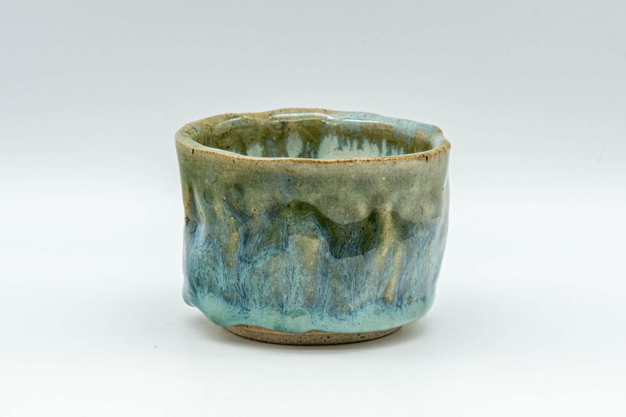 Japanese Teacup - Turquoise Wabi-Sabi Yunomi - 90ml - Tezumi