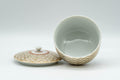 Japanese Teacup - Geometric Gold Kutani-yaki Lidded Yunomi - 100ml - Tezumi