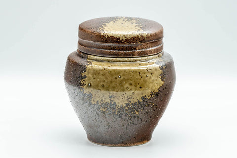 Japanese Chatsubo - 茶壺 Ash Glazed Shigaraki-yaki Tea Canister - 400ml - Tezumi