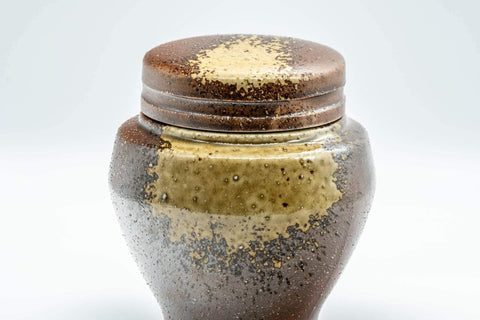 Japanese Chatsubo - 茶壺 Ash Glazed Shigaraki-yaki Tea Canister - 400ml - Tezumi