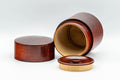 Japanese Chazutsu - Dark Red Wooden Tea Canister - 160ml - Tezumi