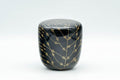 Japanese Natsume - Black Gold Urushi Lacquer Matcha Tea Caddy - 100ml - Tezumi
