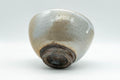 Tezumi — Japanese Matcha Bowl - Specked Grey Glazed Wan-nari Chawan - 350ml — top-down view of the interior