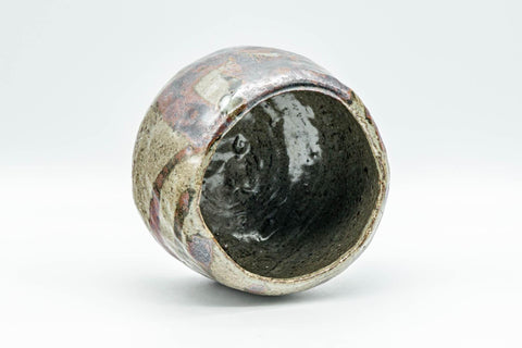 Tezumi — Japanese Matcha Bowl - Drip-Glazed Geometric Wabi-Sabi Chawan - 400ml — three-quarter view