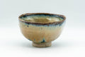 Tezumi — Japanese Matcha Bowl - Tenmoku Nagashi Glazed Hand-Built Chawan - 400ml — front view from another angle