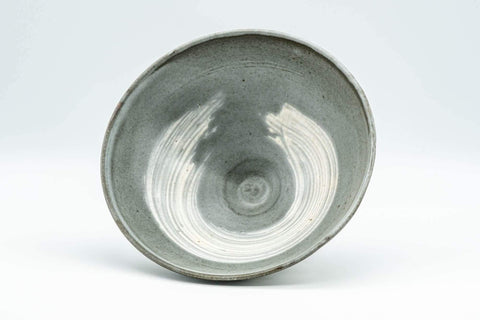 Japanese Matcha Bowl - Grey Hakeme Natsu Summer Chawan - 200ml - Tezumi