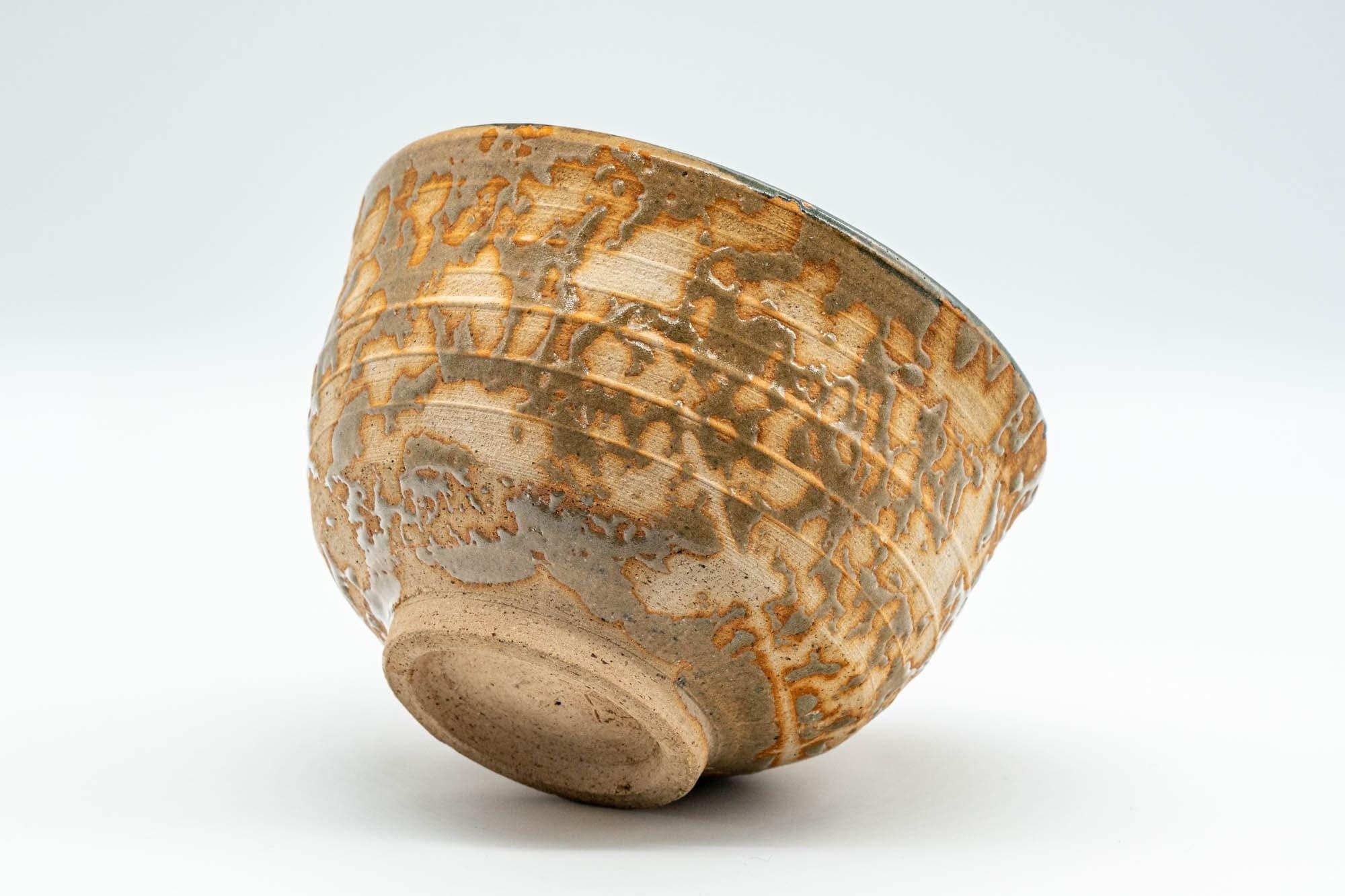 Japanese Matcha Bowl - Textured Ash-Glazed Wan-nari Chawan - 400ml - Tezumi
