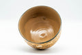 Tezumi — Japanese Matcha Bowl - Textured Ash-Glazed Wan-nari Chawan - 400ml — three-quarter view