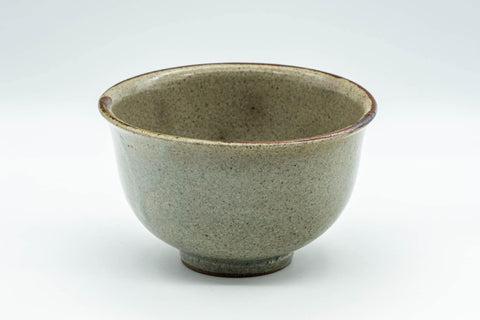 Japanese Matcha Bowl - Grey Tea Leaves Komogai-nari Chawan - 300ml - Tezumi