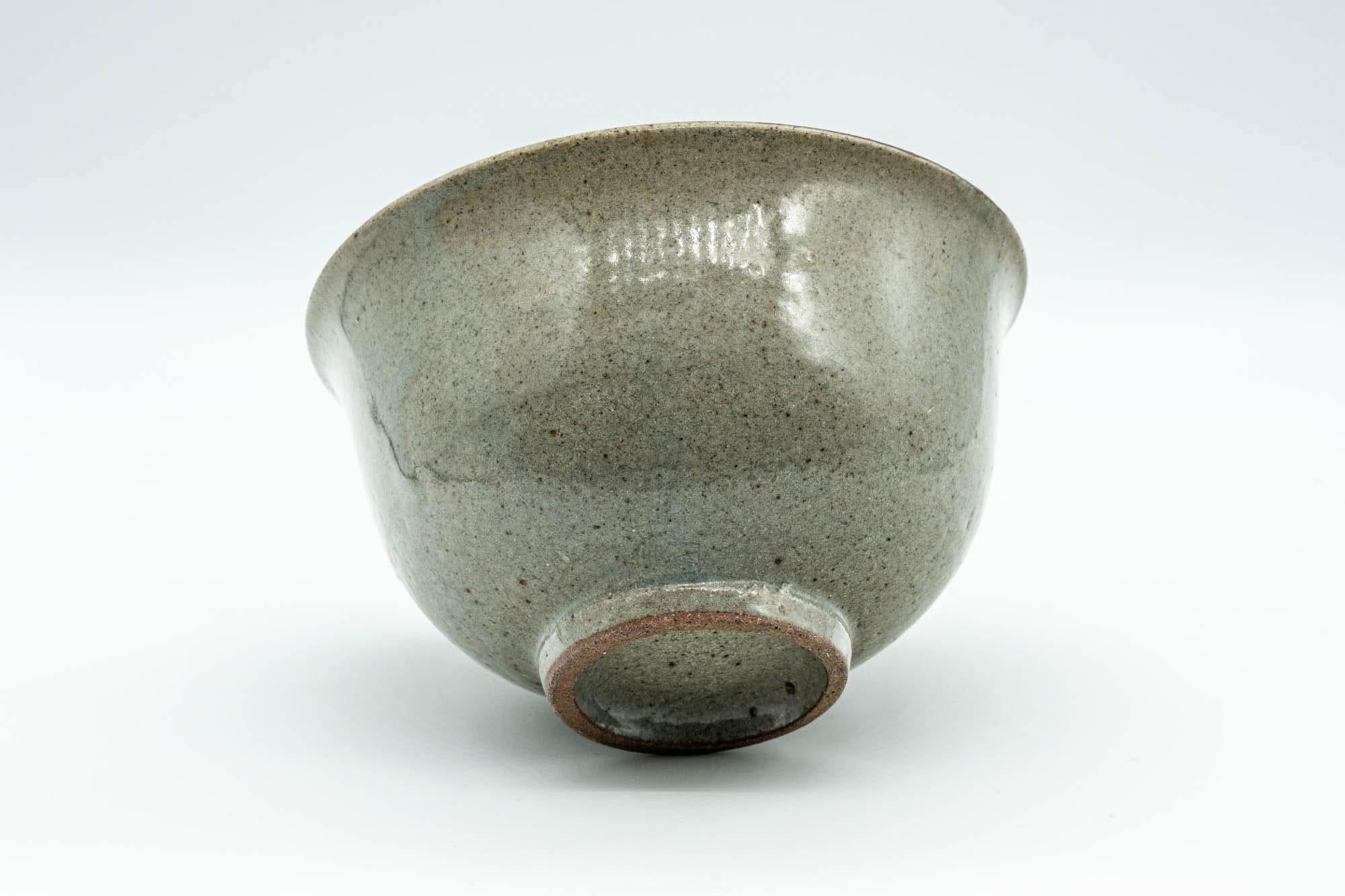 Japanese Matcha Bowl - Grey Tea Leaves Komogai-nari Chawan - 300ml - Tezumi