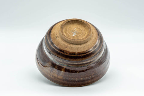 Japanese Matcha Bowl - Umber Iron Glazed Ido-gata Chawan - 300ml - Tezumi