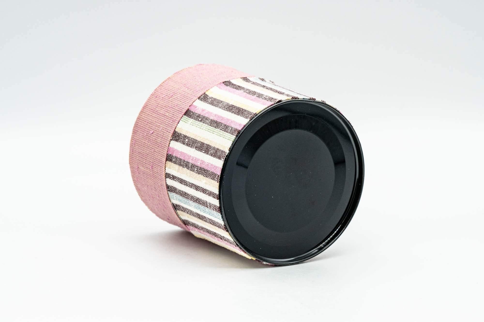 Japanese Chazutsu - Pink Striped Tea Canister - 250ml - Tezumi