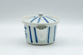 Japanese Houhin - Striped Blue White Porcelain Arita-yaki Teapot - 125ml - Tezumi