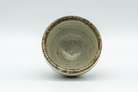 Japanese Teacup - Grey Beige Hare's Fur Glazed Guinomi - 50ml - Tezumi