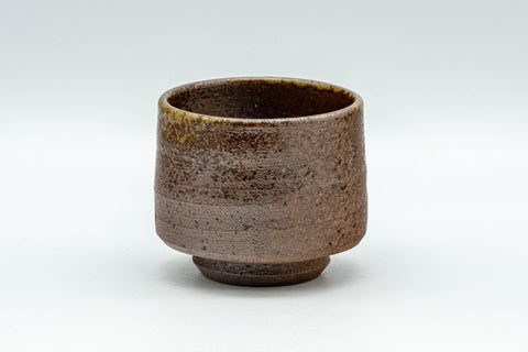 Tezumi — Japanese Teacup - Ash Glazed Shigaraki-yaki Guinomi - 50ml — front view from another angle