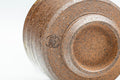Tezumi — Japanese Teacup - Ash Glazed Shigaraki-yaki Guinomi - 50ml — inverted showing the foot ring