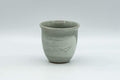 Tezumi — Japanese Teacup - Grey and White Hakeme Guinomi - 65ml — front view