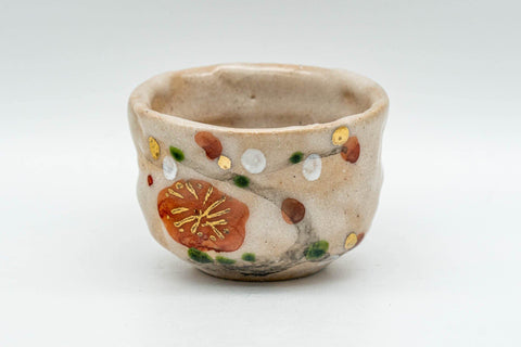 Japanese Teacup - Floral Pink Wabi-Sabi Guinomi - 30ml - Tezumi