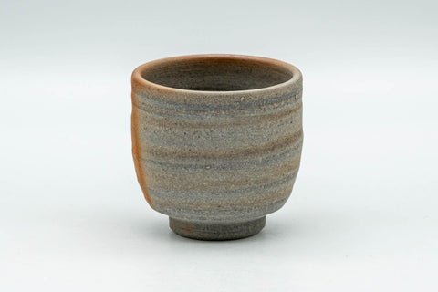 Tezumi — Japanese Teacup - 緋襲 Hidasuki Bizen-yaki Guinomi - 50ml — front view from another angle