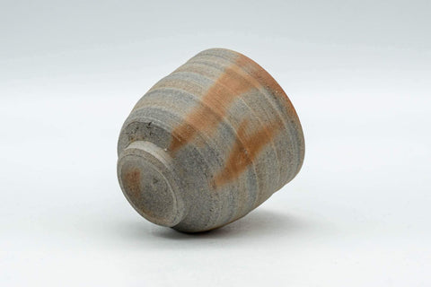 Tezumi — Japanese Teacup - 緋襲 Hidasuki Bizen-yaki Guinomi - 50ml — top-down view of the interior
