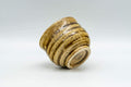 Japanese Teacup - Yellow Glazed Spiral Guinomi - 60ml - Tezumi